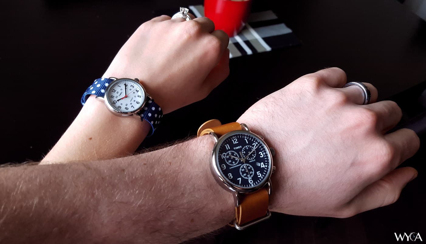 Timex Weekender y Tiimex Weekender Reversible Cheesy Shot 01 cronógrafo de pulsera